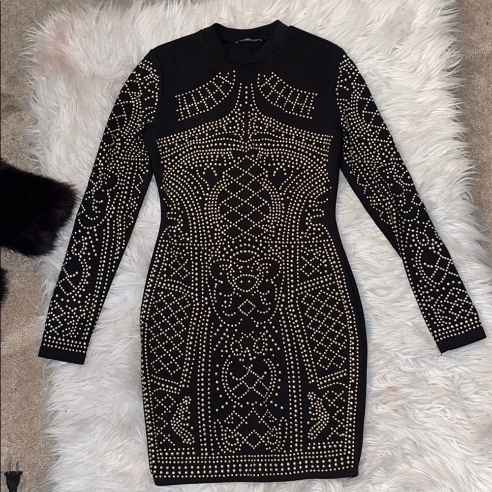 Fashion Nova Black Diamond Dress